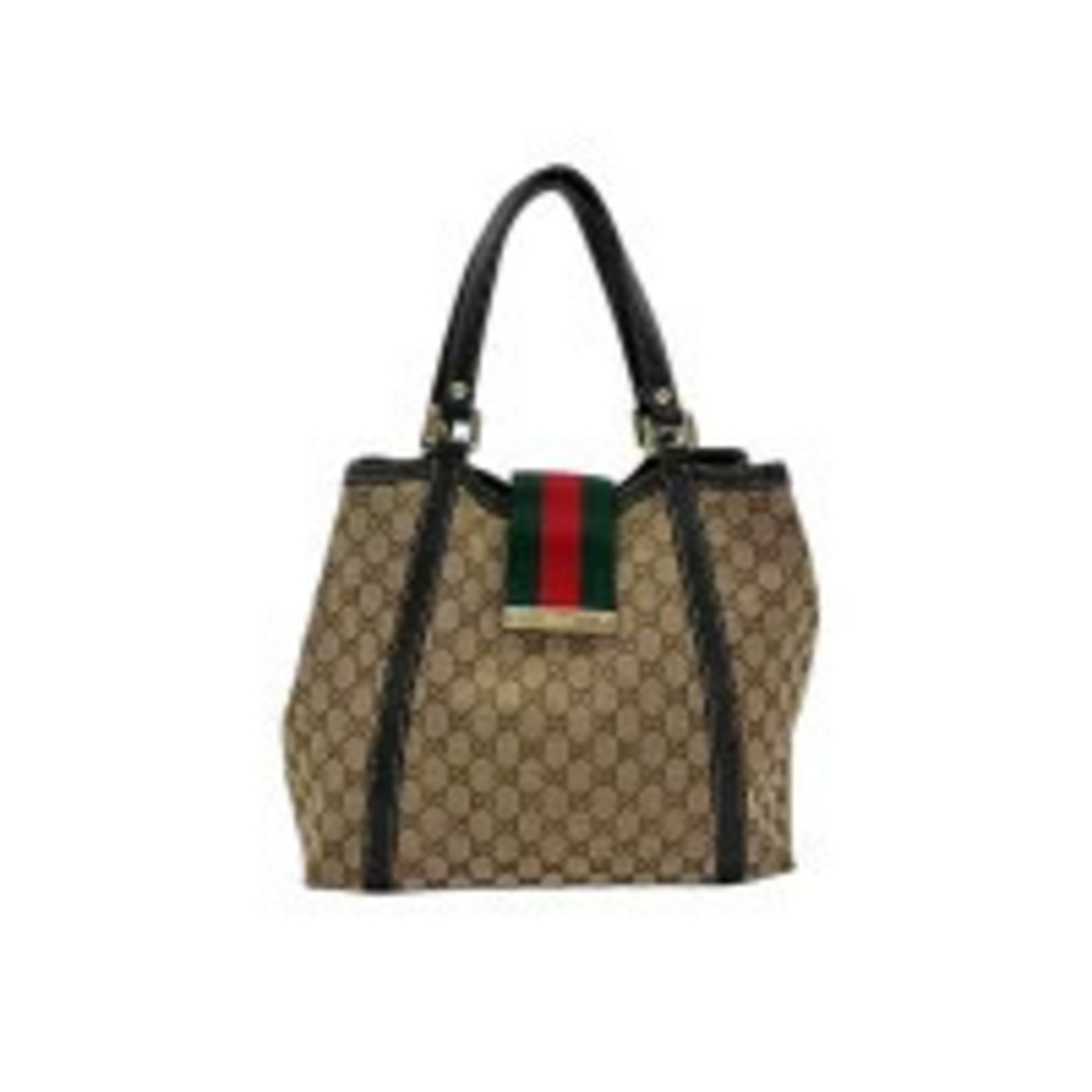 Gucci GG Canvas Tote Bag Brown